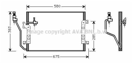 Радіатор кондиціонера AVA COOLING MSA5330