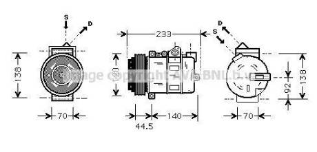 Компресор кондиціонера AVA COOLING MSAK277