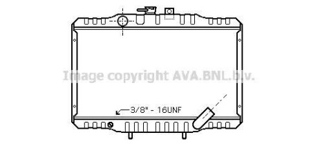 Радіатор, охолодження двигуна AVA COOLING MTA2062