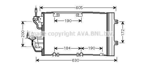 Радіатор кодиціонера AVA COOLING OL5454D