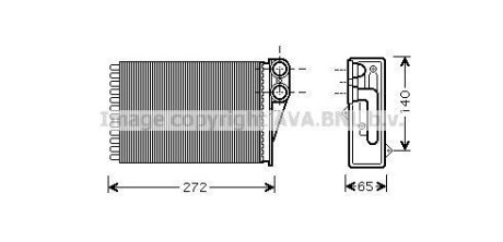 Радіатор пічки AVA COOLING PEA6292