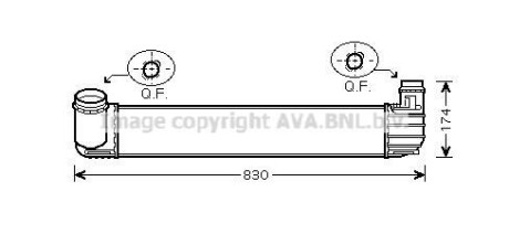 Інтеркулер Renault Megane III 1,6CDI 1,9DCI 2,0TCe AVA AVA COOLING RTA4411