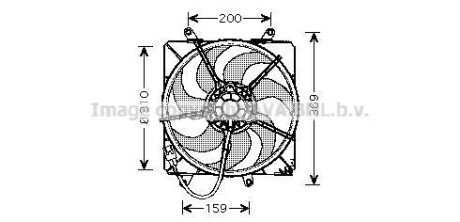 Вентилятор, охлаждение двигателя AVA COOLING TO7506