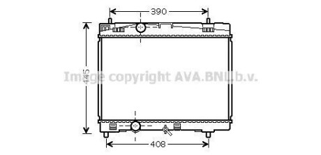 Радіатор системи охолодженняя AVA COOLING TOA2357