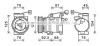 Радиатор GOLF3/VENTO 1.8i MT 94-98 VW2099 (Ava) AVA COOLING VN2099 (фото 2)