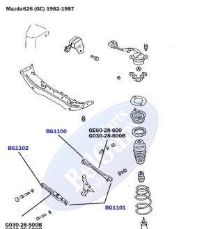 Сайлентблок поперечного важеля задньої підвіски внутрішній BELGUM PARTS BG1102 (фото 1)