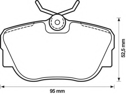 Колодки гальмівні передні BMW 3, Z1; Saab 900, 9000 FDB660 Bendix 571352X