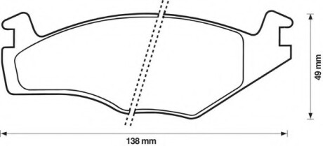 Колодки гальмівні передні VW Polo; Seat Ibiza, Cordoba FDB1072 Bendix 571848B