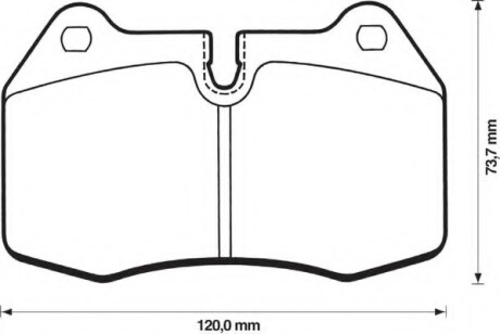 Колодки гальмівні передні BMW 7 E38, 5 E34, E39 1991-- FDB998 Bendix 571852B