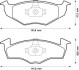 Колодки гальмівні передні VW Lupo, Polo; Skoda Fabia, Roomster; Seat Arosa FDB1101 Bendix 571923B (фото 1)