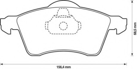 Колодки гальмівні передні VW T4 --2003 FVR1163 Bendix 571934B