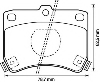 Колодки гальмівні передні Mazda 121, 323; Kia Pride FDB597 Bendix 572100B