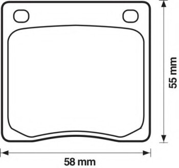 Колодки гальмівні передні Honda Civic; Nissan Sunny, Cherry FDB39 Bendix 572102B (фото 1)