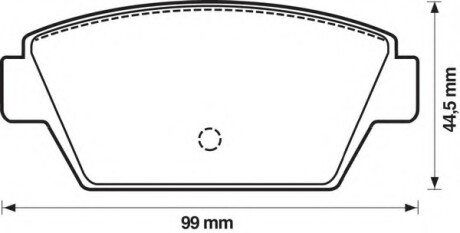 Колодки гальмівні задні Mitsubishi Colt, Galant, Lancer, Eclipse; Isuzu Fargo FDB507 Bendix 572159B