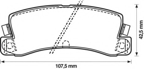 Колодки гальмівні задні Toyota Camry, Avensis, Corolla, Carina E, Carina II, Celica, MR2 FDB478 Bendix 572182B