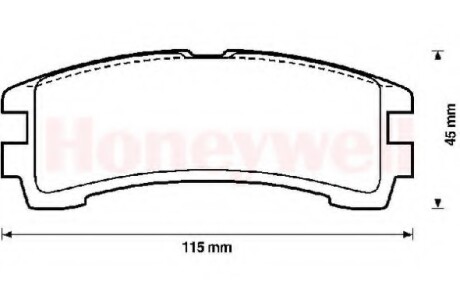 Колодки гальмівні задні Nissan Pathfinder, Terrano Terrano II; Ford Maverick FDB1029 Bendix 572234B