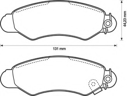 Колодки гальмівні передні Suzuki Swift; Subaru Justy FDB1459 Bendix 572418B (фото 1)