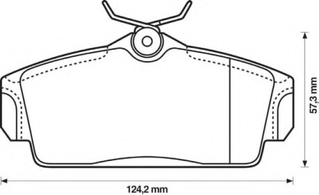 Колодки гальмівні передні Nissan Almera, Almera Tino, Primera FDB1096 Bendix 572422B