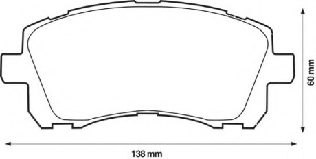 Колодки гальмівні передні Subaru Forester, Impeza, Legacy, Outback FDB1327 Bendix 572423B