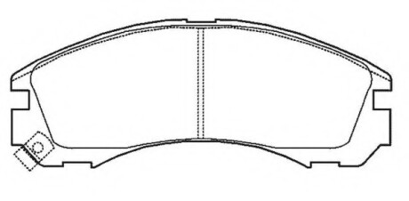 Колодки гальмівні передні Citroen C-Crosser; Peugeot 4007; Mitsubishi Galant, Pajero FDB1993 Bendix 572447B