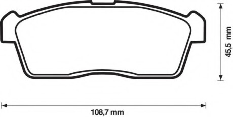 Колодки гальмівні передні Daihatsu Sirion; Nissan Pixo; Subaru Justy; Suzuki Ignis FDB1532 Bendix 572471B