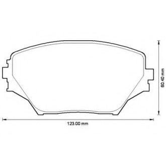 Колодки гальмівні передні Toyota Rav4 II 2000-- FDB1514 Bendix 572487B