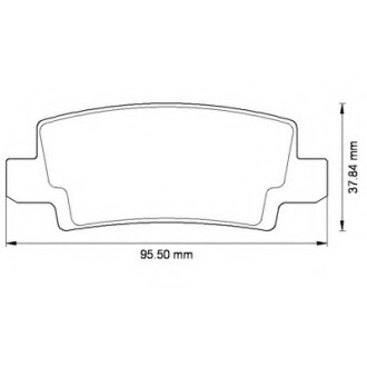 Колодки гальмівні задні Toyota Corolla FDB1574 Bendix 572492B