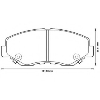 Колодки гальмівні передні Honda Accord, CR-V FDB1658 Bendix 572504B