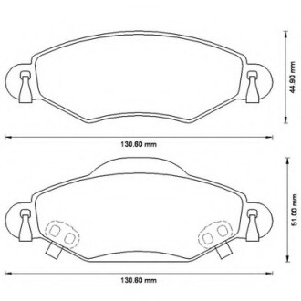 Колодки гальмівні передні Toyota Yaris 1999-- FDB1513 Bendix 572510B