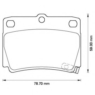 Колодки гальмівні задні Mitsu Pajero Sport 1998-- FDB1570 Bendix 572519B