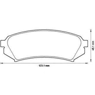 Колодки гальмівні задні Toyota Land Cruiser Prado; Lexus LX FDB1457 Bendix 572548B