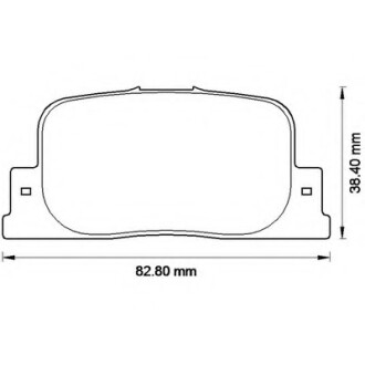 Колодки гальмівні задні Toyota Camry ACV30, Prius FDB1686 Bendix 572559B