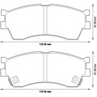 Колодки гальмівні передні Kia Carens, Cerato, Clarus, Rio, Shuma FDB1602 Bendix 572560B