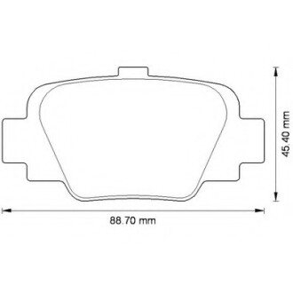 Колодки гальмівні задні Nissan Micra K11 1992-2003 FDB992 Bendix 572568B