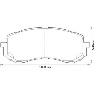 Колодки гальмівні передні Subaru Impreza FDB1863 Bendix 572571B