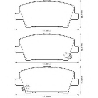 Колодки гальмівні передні Honda Civic 2005-- FDB1859 Bendix 572579B