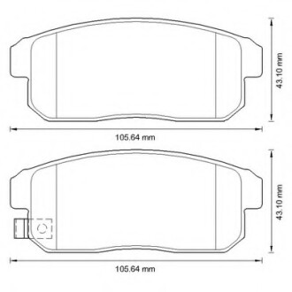 Колодки гальмівні задні Suzuki Ignis; Mazda RX-8 FDB1759 Bendix 572592B