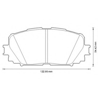 Колодки гальмівні передні Toyota Yaris 2005-- FDB4081 Bendix 572594B