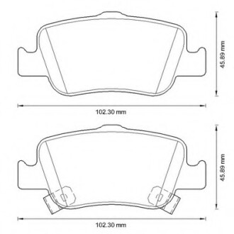 Колодки гальмівні задні Toyota Auris, Corolla FDB4048 Bendix 572601B