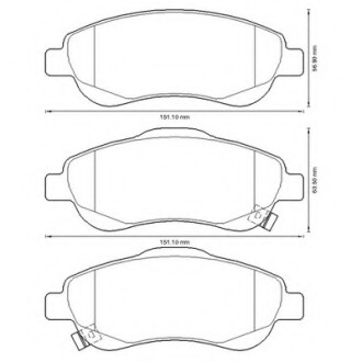 Колодки гальмівні передні Honda CR-V FDB4228 Bendix 572605B