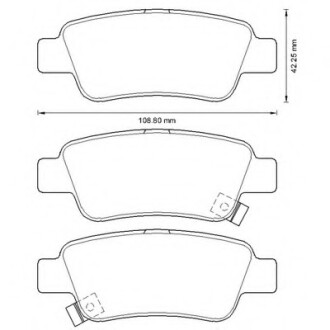 Колодки гальмівні задні Honda CR-V FDB4233 Bendix 572606B