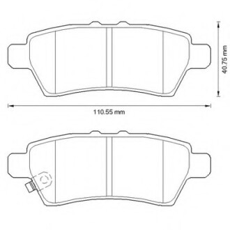 Колодки гальмівні задні Nissan Pathfinder FDB1882 Bendix 572610B