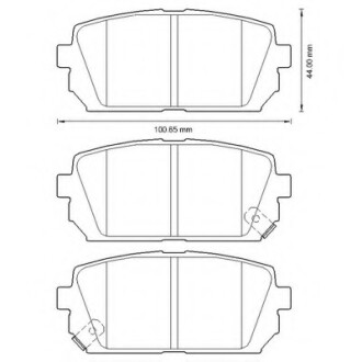 Колодки гальмівні задні Kia Carens FDB4193 Bendix 572613B