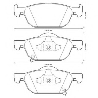 Колодки гальмівні передні Honda Accord, Civic FDB4269 Bendix 572624B