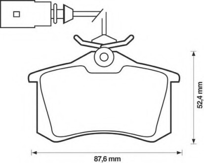 Колодки гальмівні задні Seat Alhambra; Ford Galaxy; VW Sharan, Transporter FDB1482 Bendix 573065B