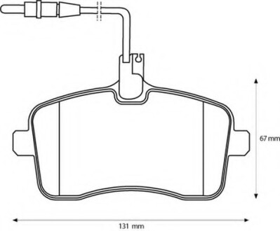 Колодки гальмівні передні Peugeot 407 2004-- FDB1725 Bendix 573132B