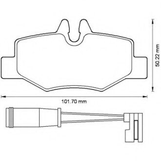 Гальмівні колодки, дискове гальмо (набір) Bendix 573222B