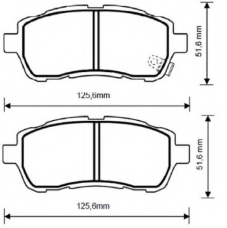 Колодки гальмівні передні Ford Fiesta, KA; Mazda 2 FDB4179 FDB4110 Bendix 573249B