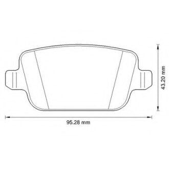 Колодки гальмівні задні Land Rover Freelander FDB1932 L0482R Bendix 573263B