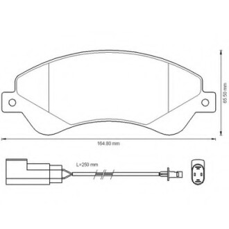 Колодки гальмівні передні Ford Transit 2006-- FVR1929 Bendix 573276B